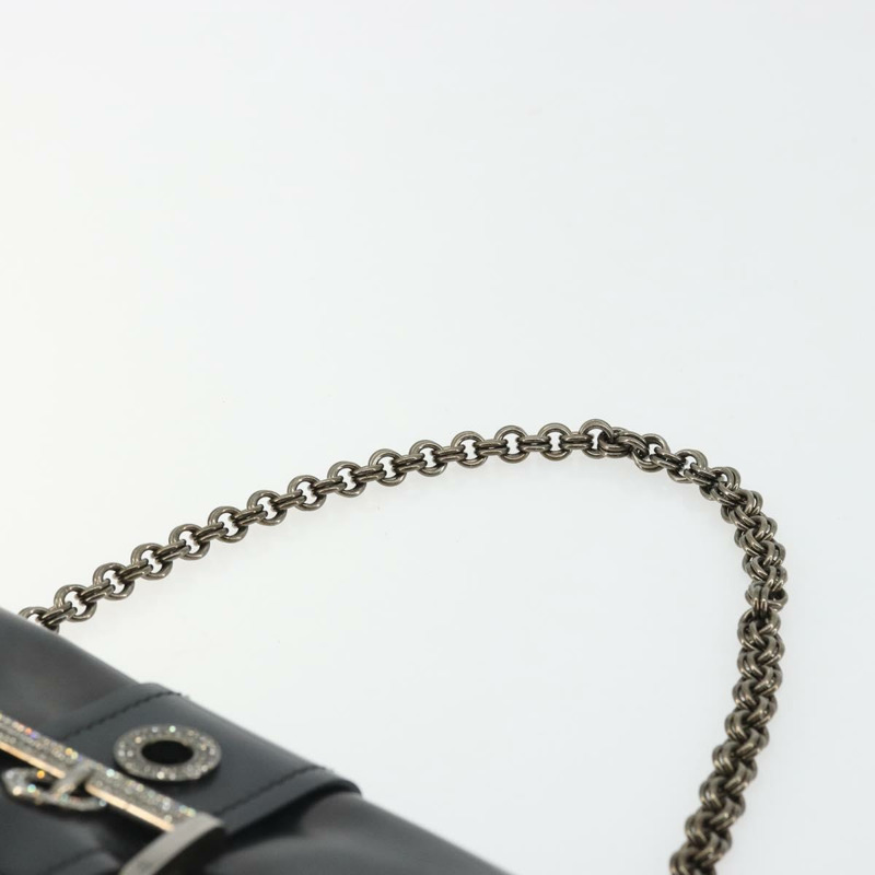 【日本直送】PRADA 鏈條單肩包 尼龍 棕色 銀色 正品 175639A-7