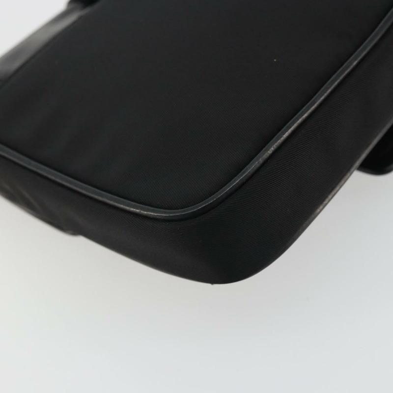 【日本直送】PRADA 鏈條單肩包 尼龍 棕色 銀色 正品 175639A-16