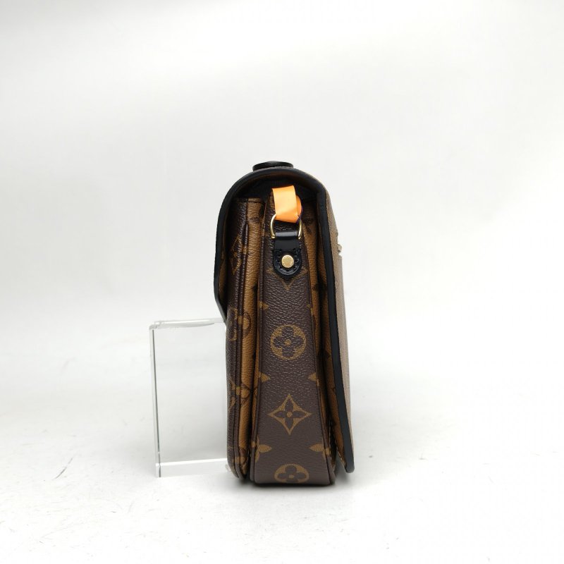 LOUIS VUITTON MetisPochette郵差包拼色PVC金扣晶片老花肩背包-1