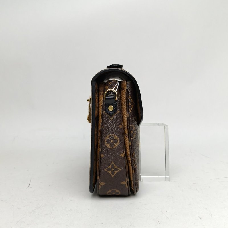 LOUIS VUITTON MetisPochette郵差包拼色PVC金扣晶片老花肩背包-3