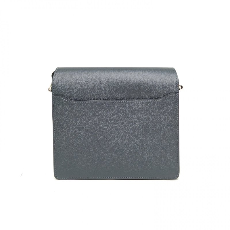 HERMES Roulis豬鼻子19朦朧灰EC皮W刻銀扣肩背包-2