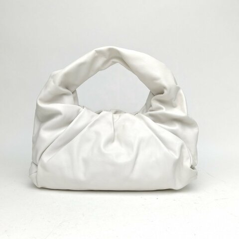BOTTEGA VENETA Pouch雲朵包Shoulder中號36白色牛皮肩背包