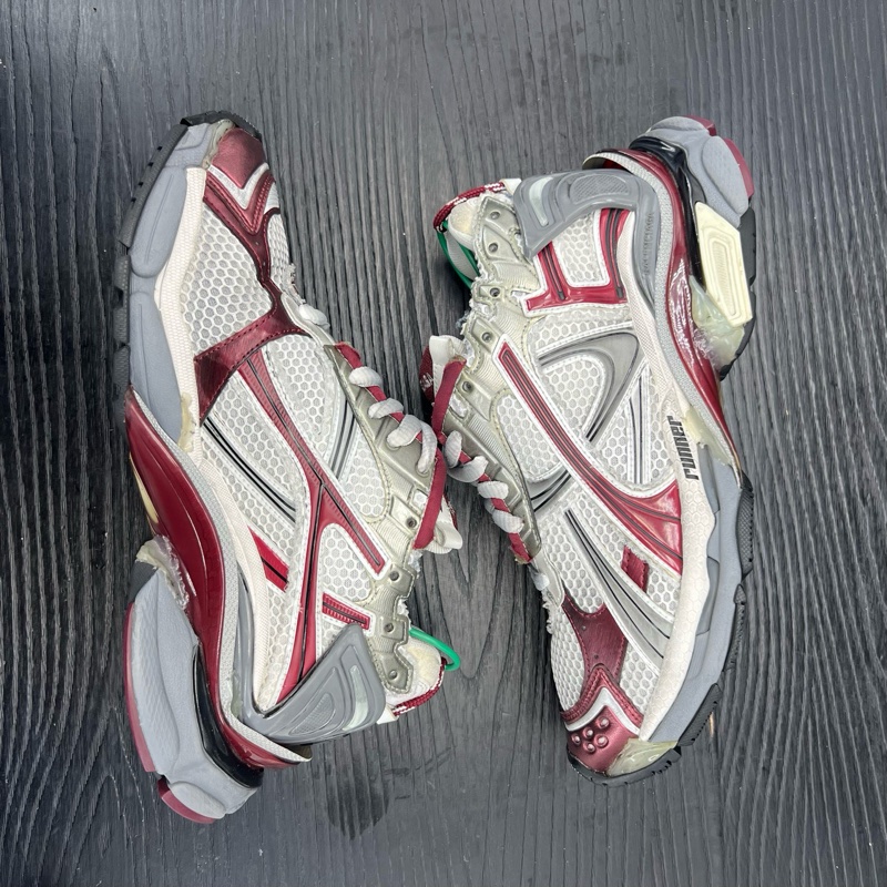 Balenciaga巴黎世家 runner 白灰紅 40碼-5