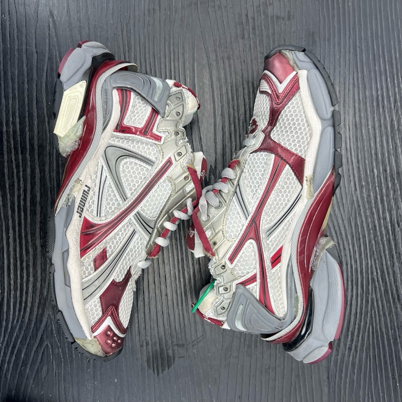 Balenciaga巴黎世家 runner 白灰紅 40碼-6