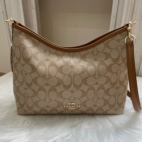 蔻馳Coach Laurel 31流浪包 淺卡其色