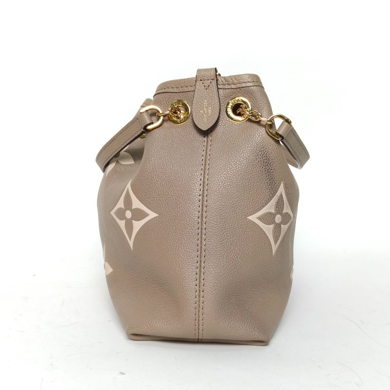 LOUIS VUITTON SummerBundle手提包logo壓紋大象灰牛皮晶片肩背包-3