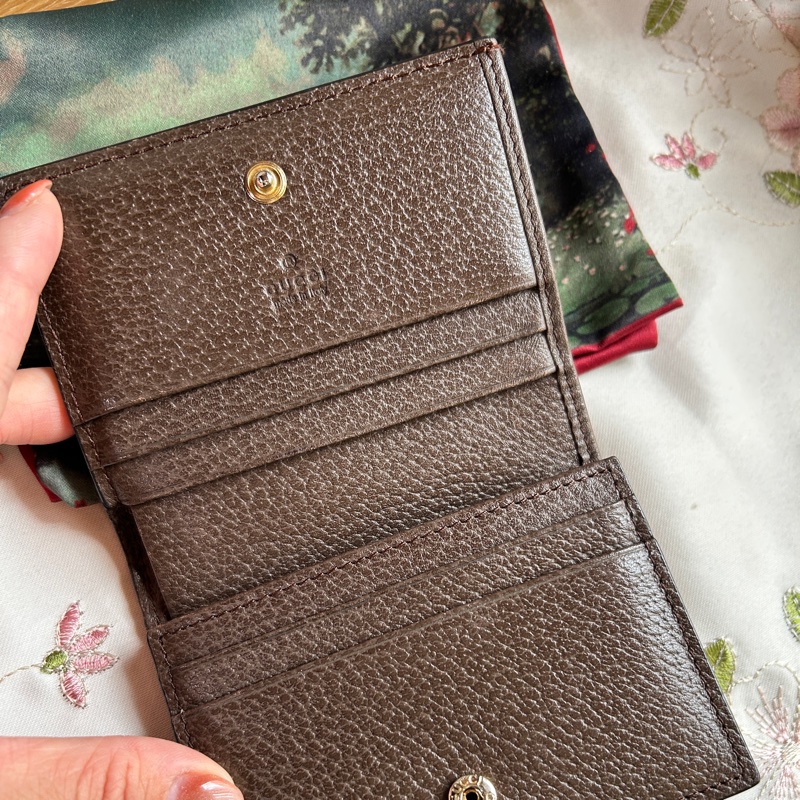 [附購證全配] 巴黎專櫃購回 Gucci Ophidia 三折短夾｜絕版限定花園噴泉彩繪盒及防塵袋｜巴黎買正貨-14