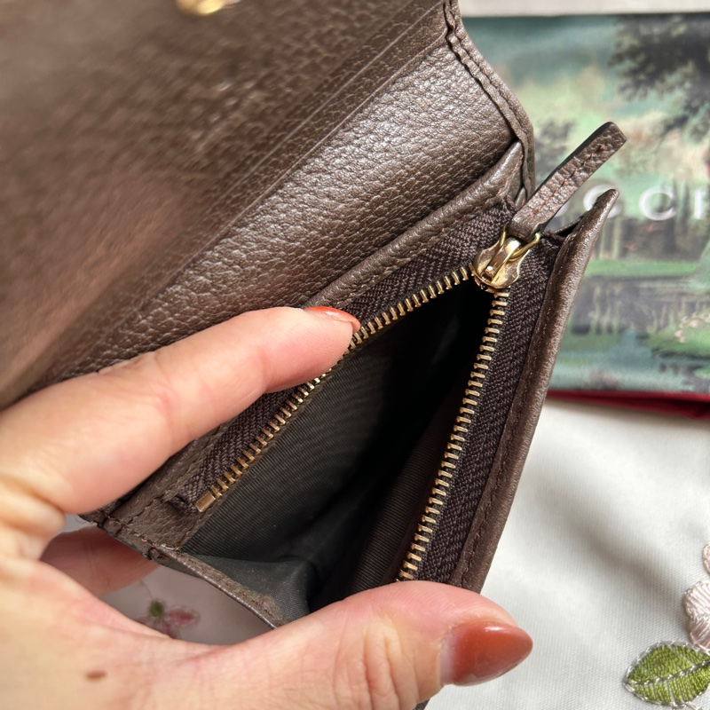 [附購證全配] 巴黎專櫃購回 Gucci Ophidia 三折短夾｜絕版限定花園噴泉彩繪盒及防塵袋｜巴黎買正貨-18