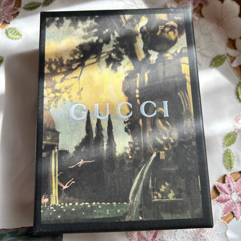 [附購證全配] 巴黎專櫃購回 Gucci Ophidia 三折短夾｜絕版限定花園噴泉彩繪盒及防塵袋｜巴黎買正貨-24