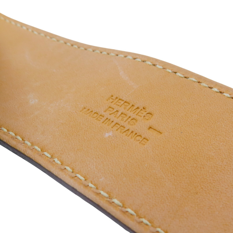 紅色 蜥蜴皮 Kelly Dog 手環 □O刻 銀扣【HERMES 愛馬仕】-8