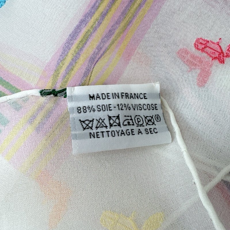 HERMES 全新Garde-Robe Pop絲巾80-5