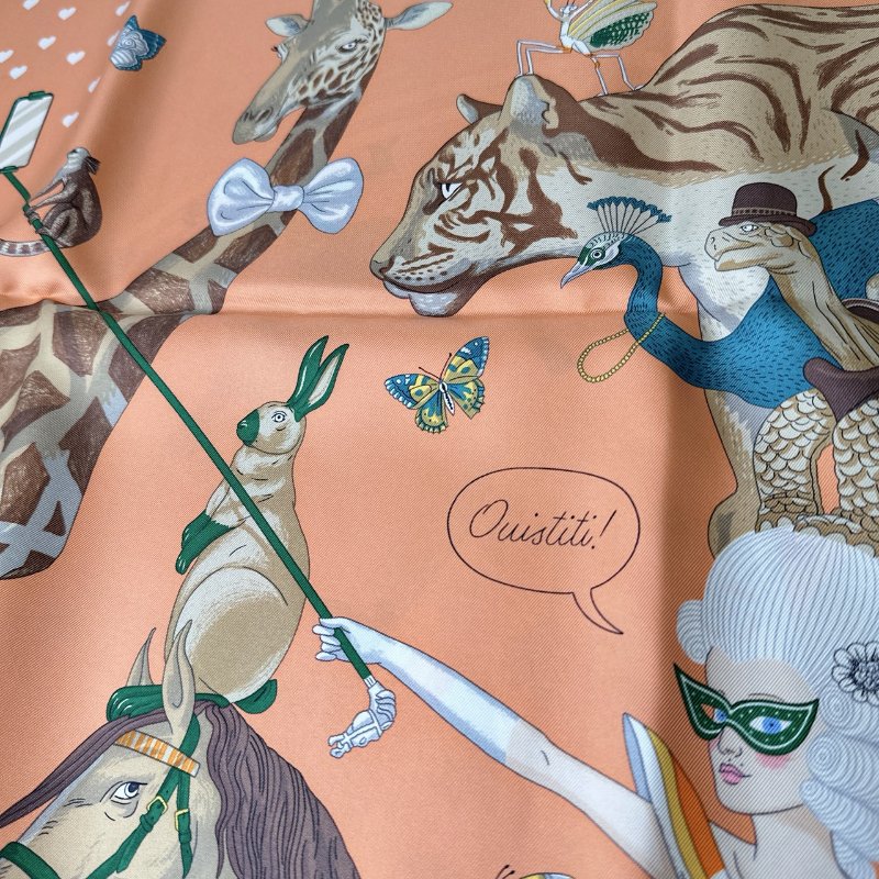 HERMES 全新Story馬戲團故事絲巾-1