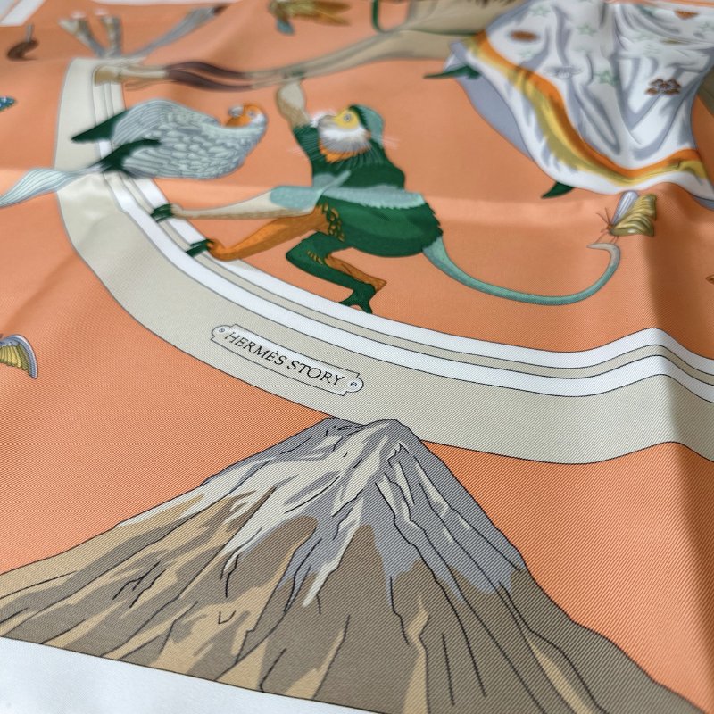 HERMES 全新Story馬戲團故事絲巾-2