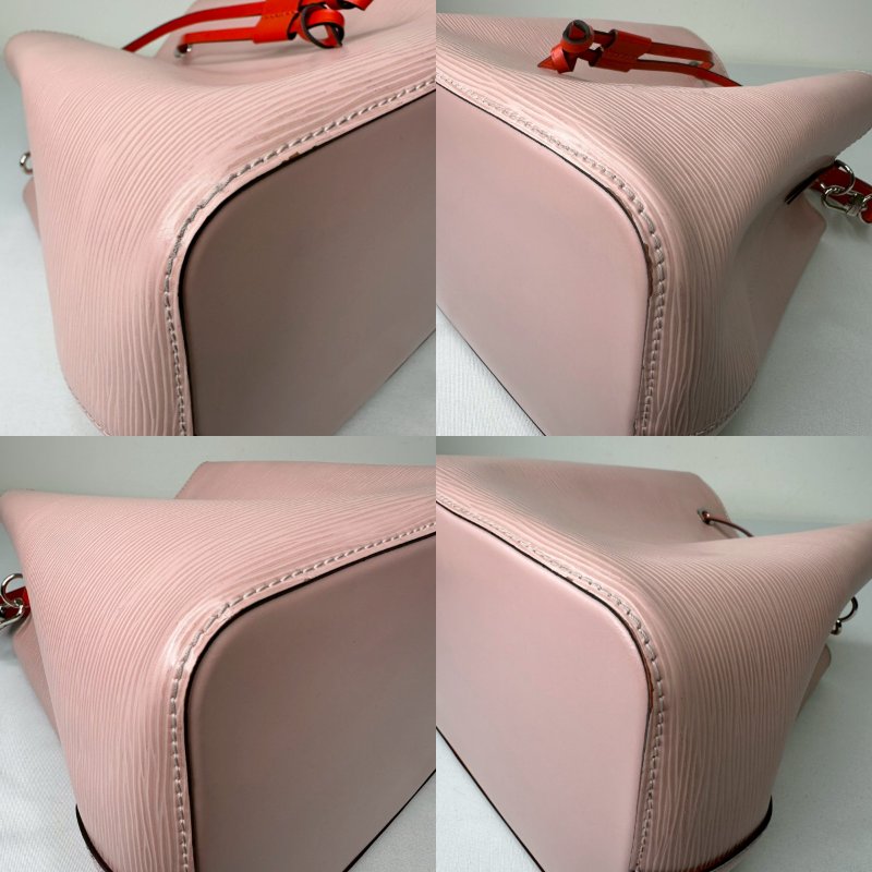 LV 粉色EPI水波紋水桶包-9