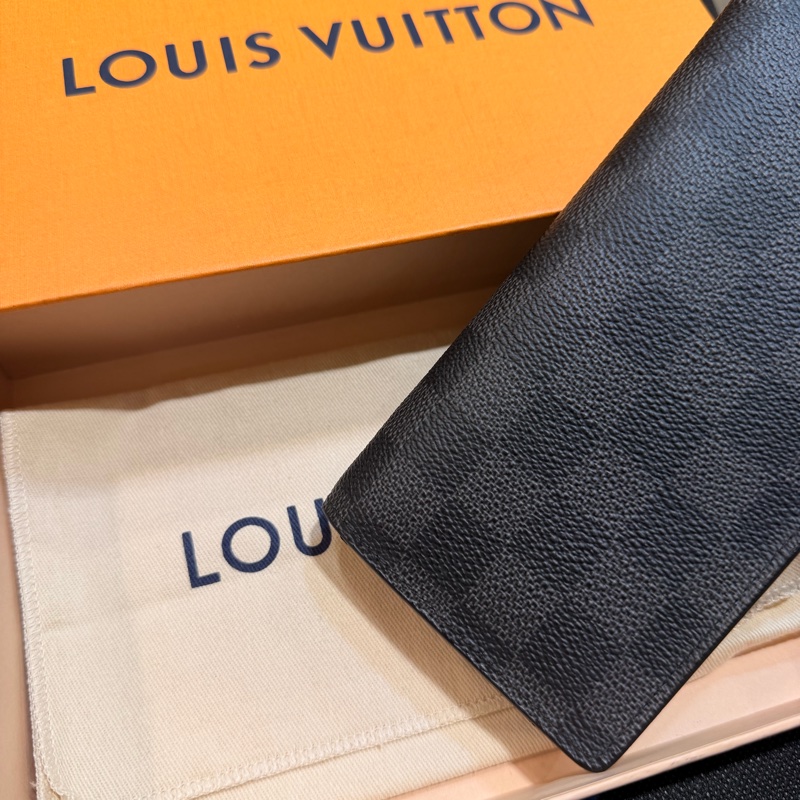 LV Alexander 黑灰棋盤格8格拉鏈零錢袋對折長夾-27