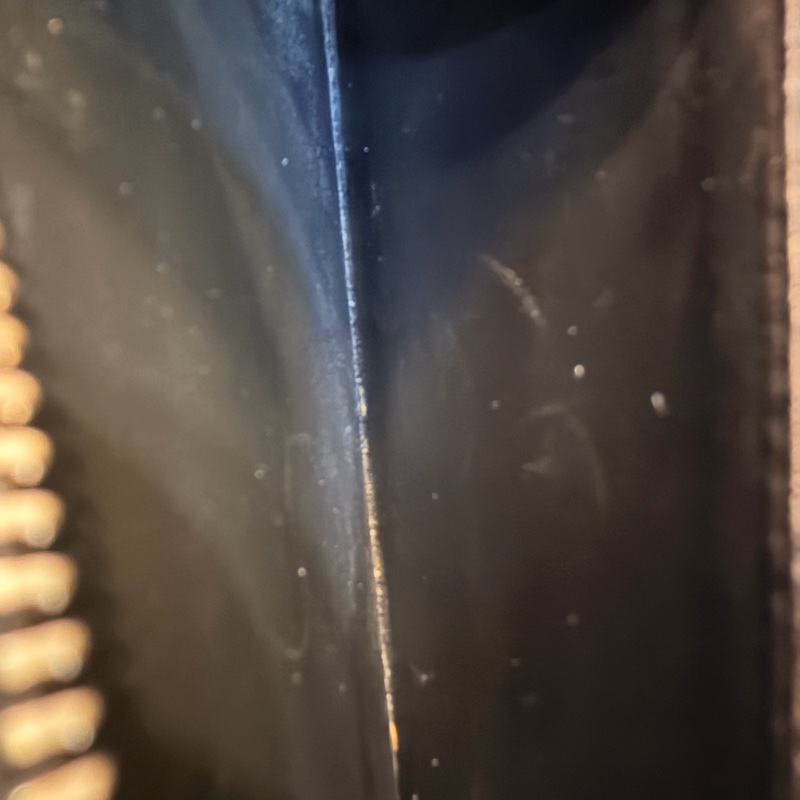 LV Alexander 黑灰棋盤格8格拉鏈零錢袋對折長夾-33