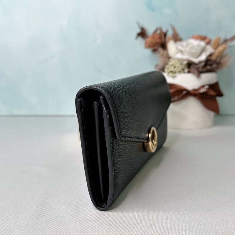 FENDI 黑金信封長夾-3