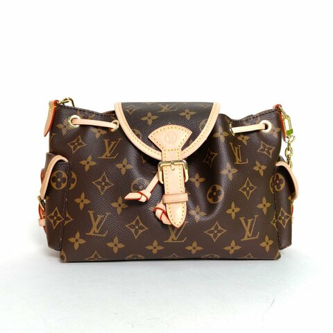 LOUIS VUITTON ODYSSÉE手袋餃子包老花PVC金扣晶片肩背包