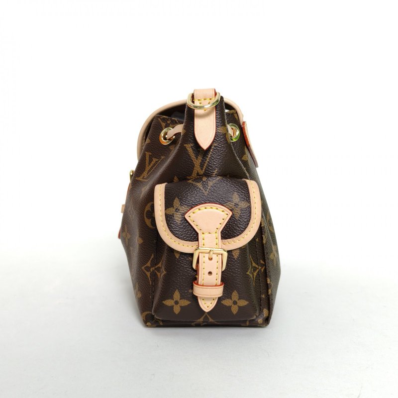 LOUIS VUITTON ODYSSÉE手袋餃子包老花PVC金扣晶片肩背包-1