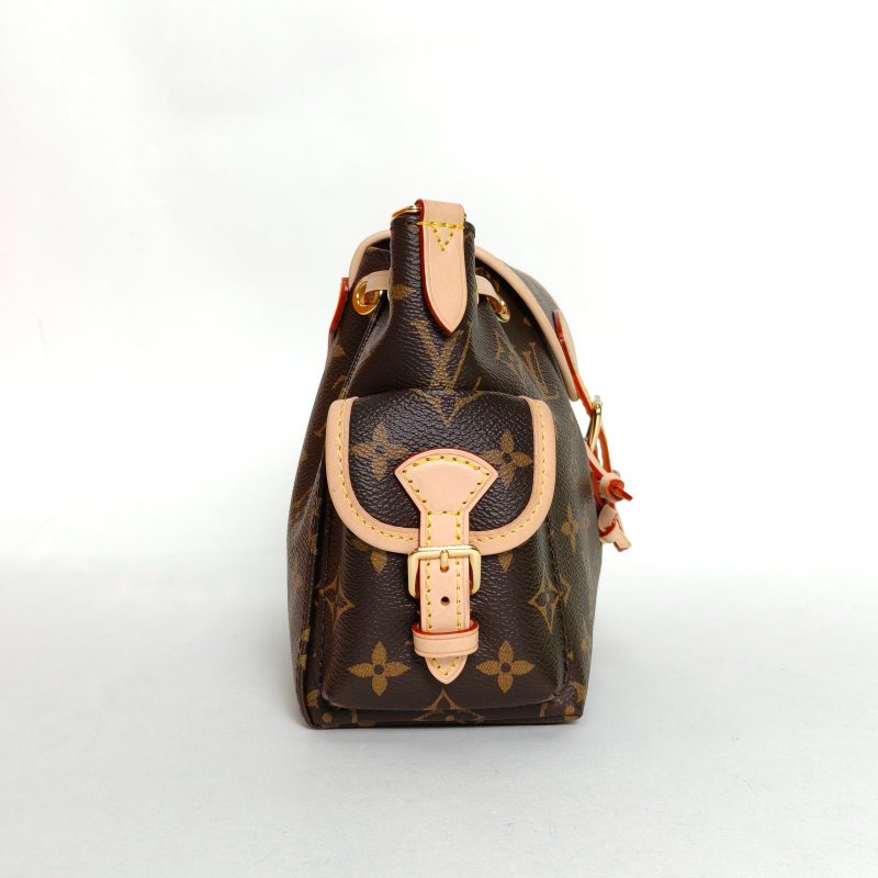 LOUIS VUITTON ODYSSÉE手袋餃子包老花PVC金扣晶片肩背包-3