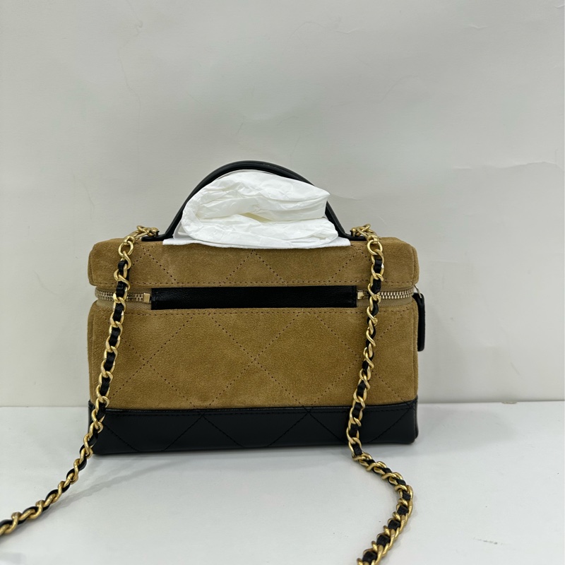 Chanel 香奈兒 26S LP盒子包麂皮拼色 全新有購證-2