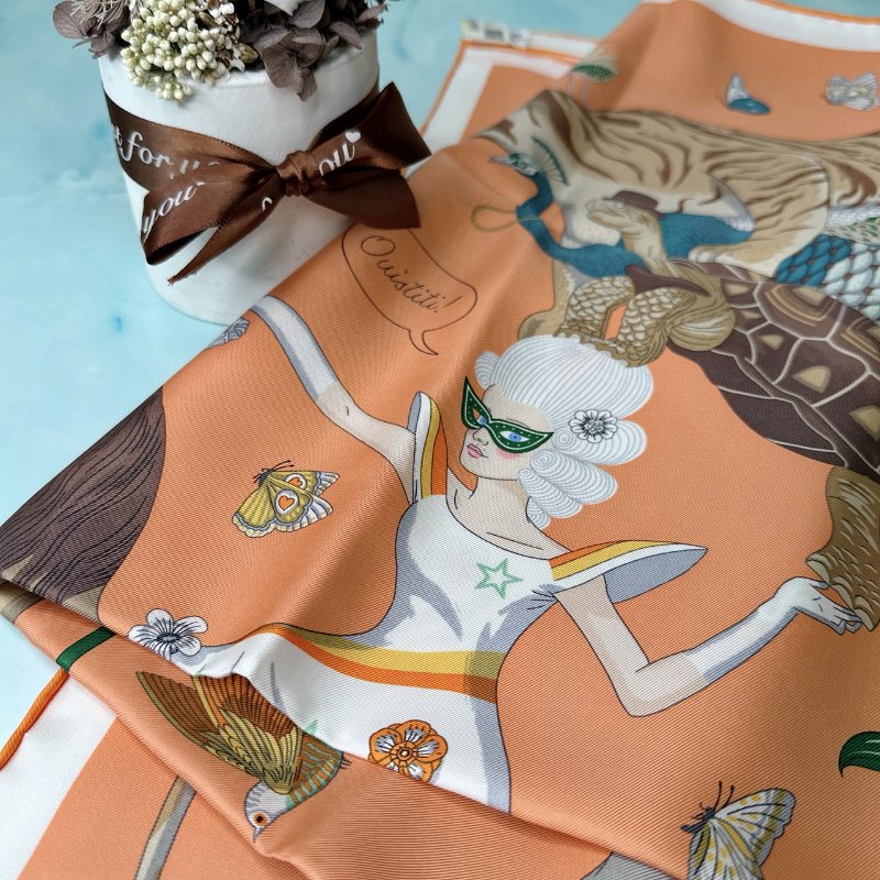 HERMES 全新馬戲團故事絲巾-1