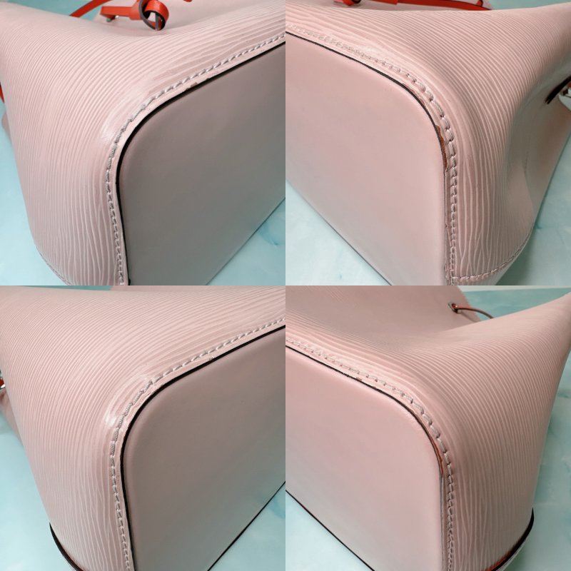 LV 粉色水波紋水桶包-6