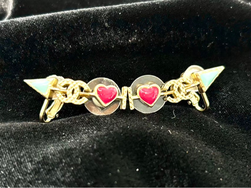 Chanel香奈兒 一箭穿心耳釘耳夾兩用款-3