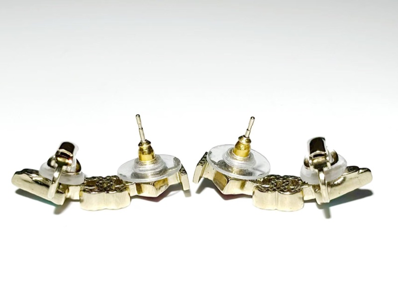 Chanel香奈兒 一箭穿心耳釘耳夾兩用款-4