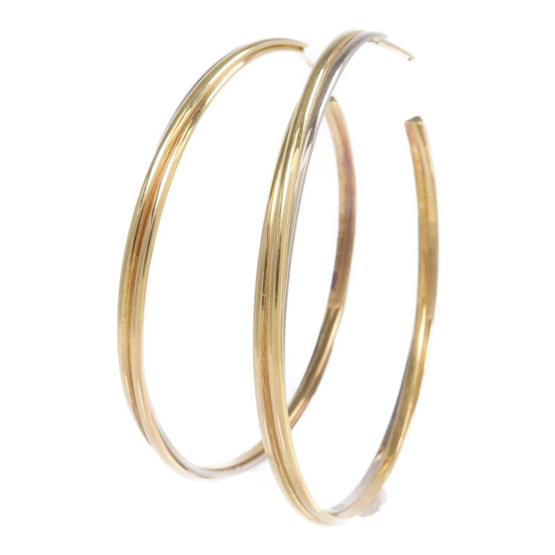 CARTIER 18K玫瑰金/黃金/白金Trinity耳環-1