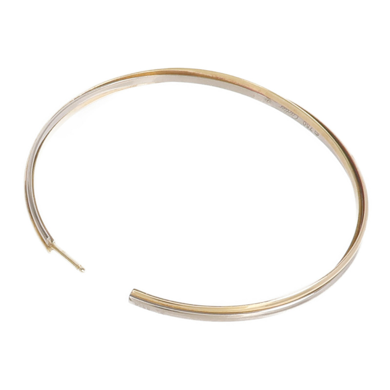 CARTIER 18K玫瑰金/黃金/白金Trinity耳環-3