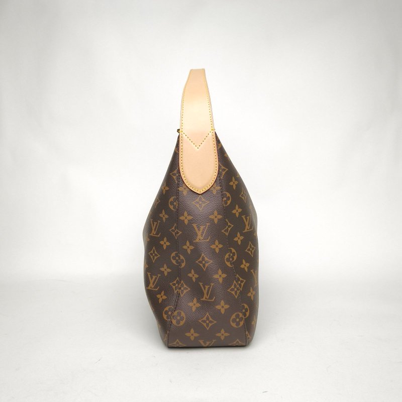 LOUIS VUITTON SLOUCHY中號手袋牛皮革Monogram圖案老花晶片肩背包-1