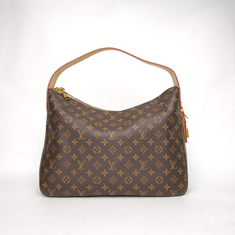 LOUIS VUITTON SLOUCHY中號手袋牛皮革Monogram圖案老花晶片肩背包-2