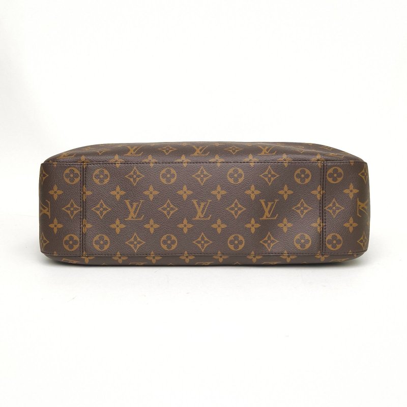 LOUIS VUITTON SLOUCHY中號手袋牛皮革Monogram圖案老花晶片肩背包-4