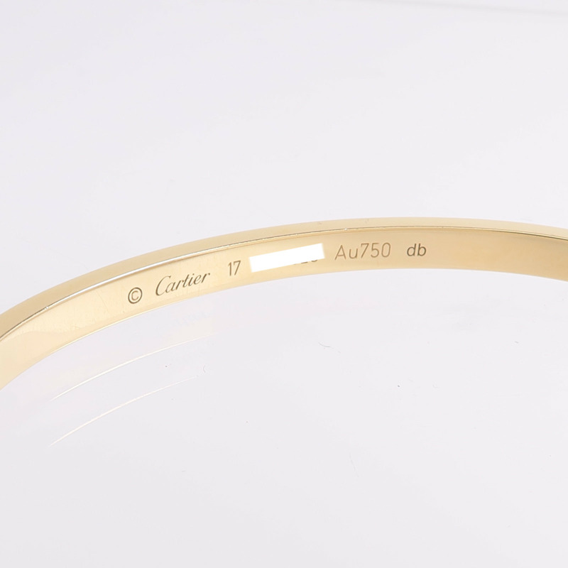 CARTIER 18K黃金Love Bracelet手鐲-4