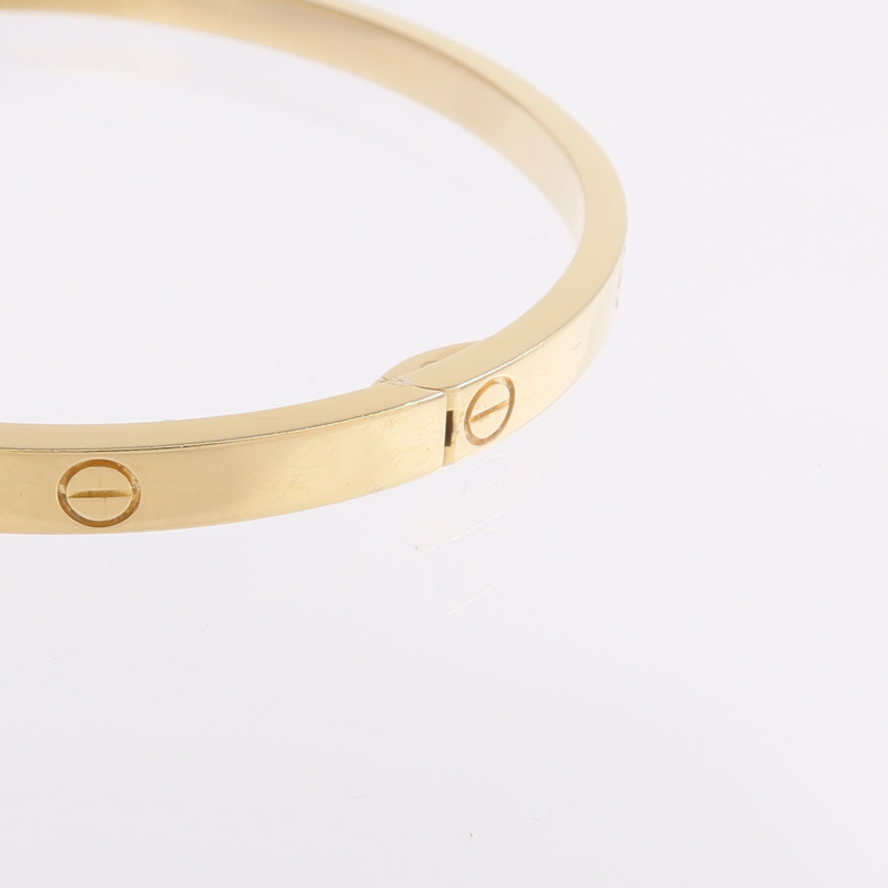 CARTIER 18K黃金Love Bracelet手鐲-5