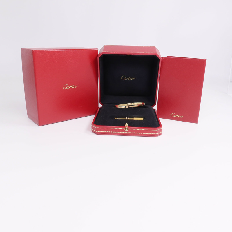 CARTIER 18K黃金Love Bracelet手鐲-9