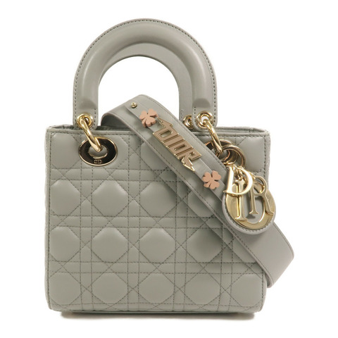 Dior 羊皮皮革Small Lady Dior My ABCDior Bag手挽肩背兩用袋