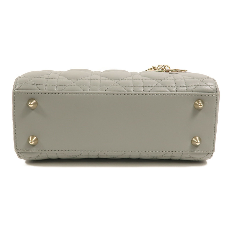Dior 羊皮皮革Small Lady Dior My ABCDior Bag手挽肩背兩用袋-3