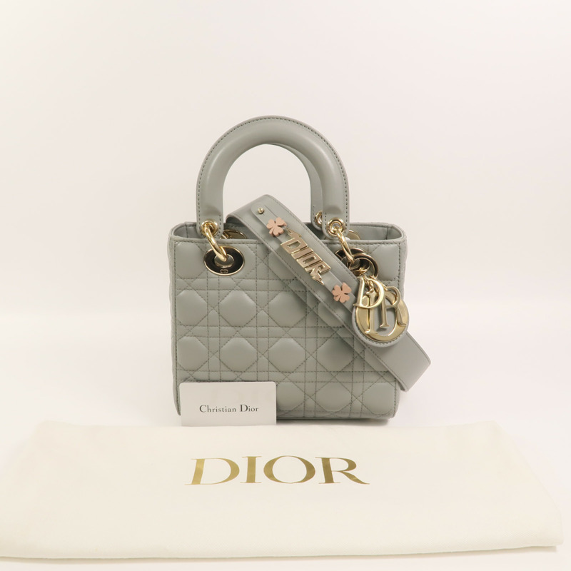 Dior 羊皮皮革Small Lady Dior My ABCDior Bag手挽肩背兩用袋-9