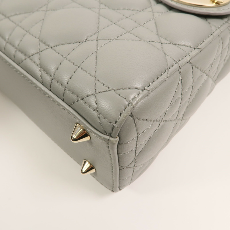 Dior 羊皮皮革Small Lady Dior My ABCDior Bag手挽肩背兩用袋-10