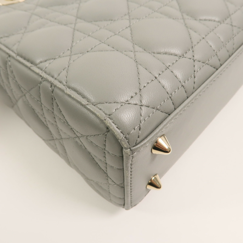 Dior 羊皮皮革Small Lady Dior My ABCDior Bag手挽肩背兩用袋-11