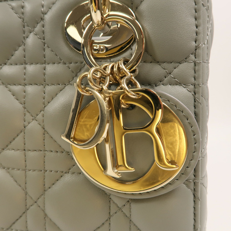 Dior 羊皮皮革Small Lady Dior My ABCDior Bag手挽肩背兩用袋-14