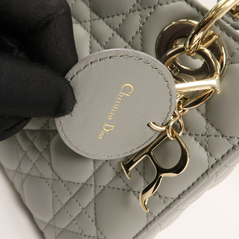 Dior 羊皮皮革Small Lady Dior My ABCDior Bag手挽肩背兩用袋-16