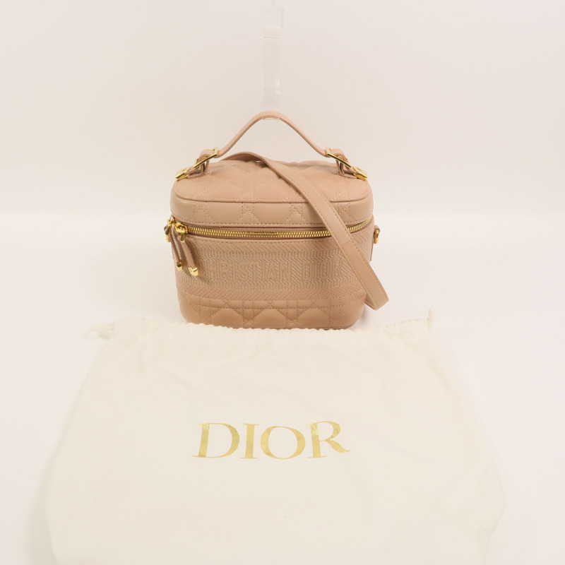 Dior 羊皮皮革Travel Vanity Case手挽肩背兩用袋-9