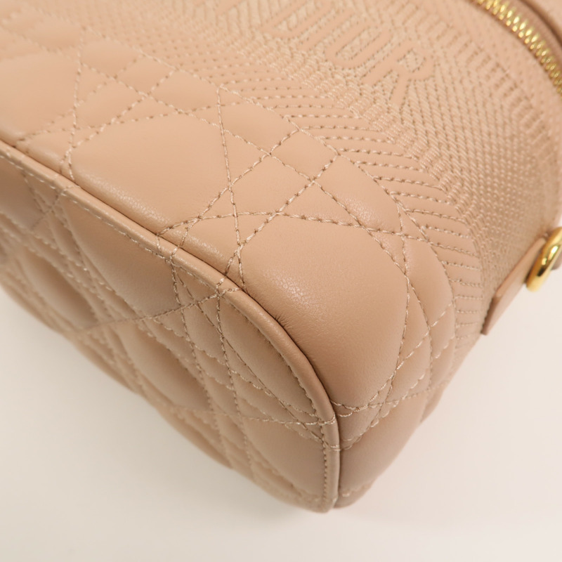 Dior 羊皮皮革Travel Vanity Case手挽肩背兩用袋-10