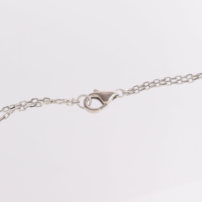 CARTIER 18K白金Love Necklace 2 Diamonds鑽石項鍊-4