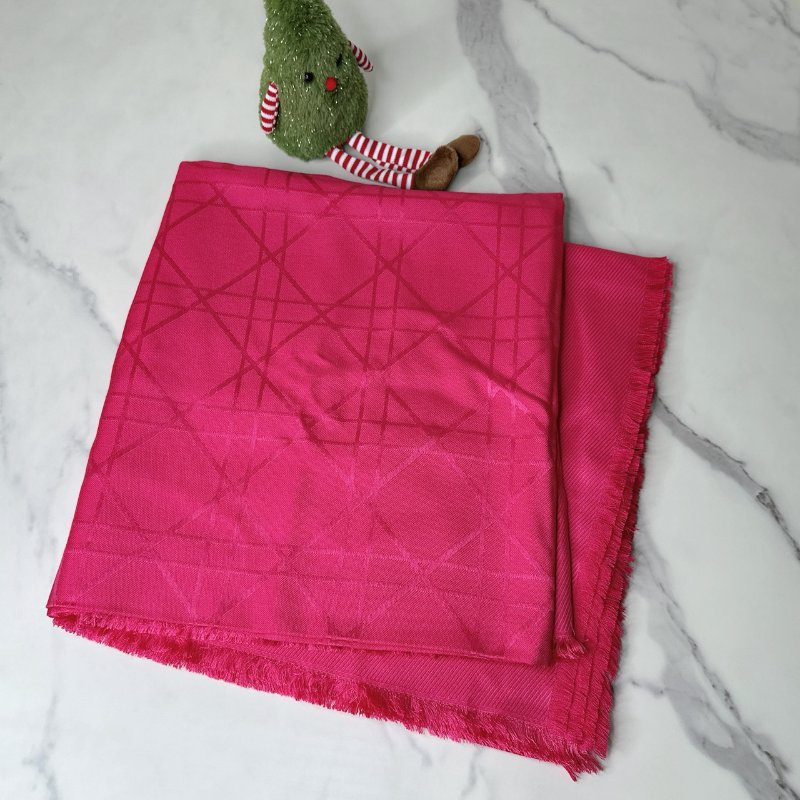 DIOR 真絲羊毛混紡披肩-2