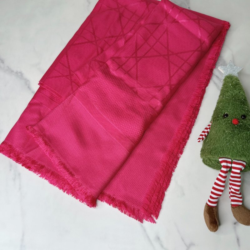 DIOR 真絲羊毛混紡披肩-3