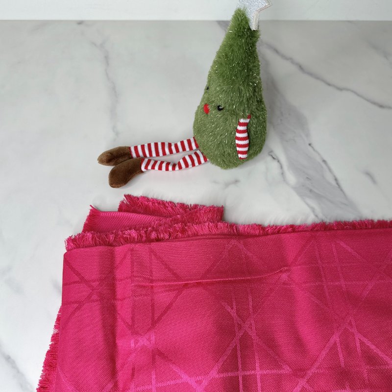 DIOR 真絲羊毛混紡披肩-4